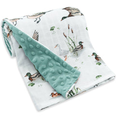 LifeTree baby blanket front muslin soft for newborn comfort and easy swaddling