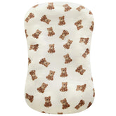 LifeTree bear-pattern muslin lounger cover on fabric for newborn comfort