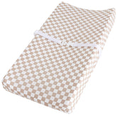 LifeTree muslin changing pad cover top view shows soft, breathable fabric for daily changes