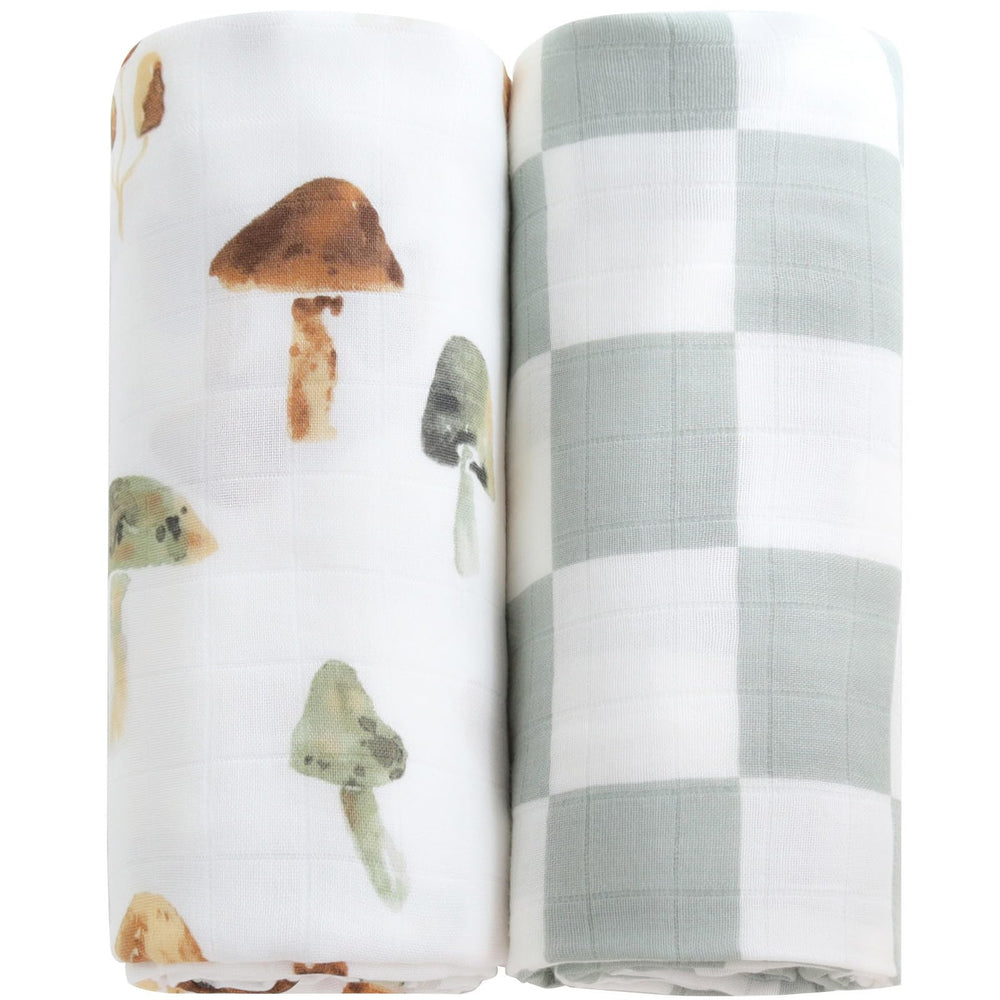 LifeTree muslin swaddle softness—silky fabric for gentle baby comfort
