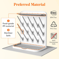 Lifewit pacifier tray removable keeps up to five pacifiers organized.