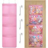 Lifewit stuffed-animal-storage door installation keeps plush toys neatly organized and saves space