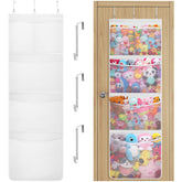 Lifewit stuffed animal storage door-setup shows quick-install design for nursery organization.