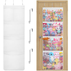 Lifewit stuffed animal storage door-setup shows quick-install design for nursery organization.
