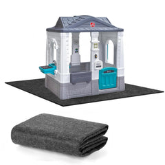 Ligebul outdoor playhouse mat 55x55 laid flat offers spacious backyard play.
