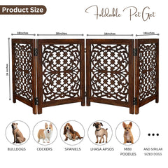 Lightnpro dog gate with stopper detail ensures stable placement during use.