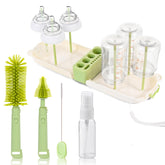 Lijroavy 7in1 bottle brush with extendable handle cleans hard-to-reach bottle areas