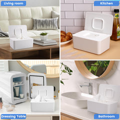 Lijroavy baby wipes dispenser holds up to 80 wipes for fewer refills