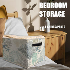 Likjad coastal storage bin with PVC support panels keeps its shape.