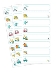 Lil' Labels seal-n-stick labels showing secure labeling after writing