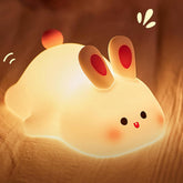 Lilampts rabbit night light offers dimmable control for cozy bedtimes.