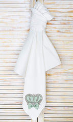 Lilax Jewels Crown Swaddle royal detail enhances nursery decor and cozy naps