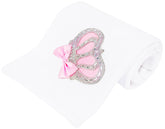 Lilax baby girl newborn jewels crown swaddle pink closeup soft cotton