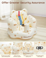 Lilian&Gema inflatable baby seat leak-proof design prevents deflation surprises