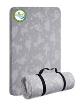 Lilian&Gema pack n play mattress folded for travel offers portable baby comfort.