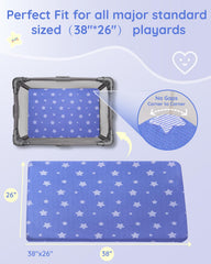 Lilian&Gema Pack-N-Play mattress waterproof cover protects from spills while staying breathable