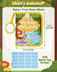 Lilian&Gema soft fabric interior emphasizes gentle, baby-safe photo storage for on-the-go moments.