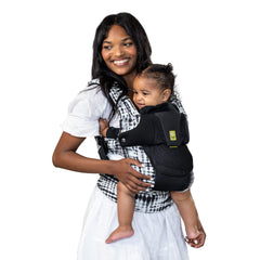 LÍLLÉbaby Complete Airflow Deluxe back view showing lumbar support and straps