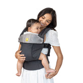 LÍLLÉbaby Complete All Seasons front 3-quarter view shows ergonomic support for growing babies.