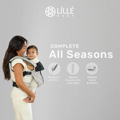 LÍLLÉbaby Complete All Seasons seat folds for newborns and expands as baby grows