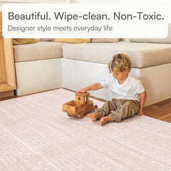 Lillefolk Baby Play Mat dusk half-inch foam close-up cushions crawls.