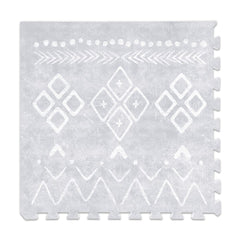 Lillefolk baby play mat gray crawling-area supports safe movement on a cushioned surface.