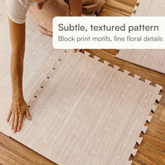 Lillefolk foam tiles dusk are waterproof and easy to wipe clean