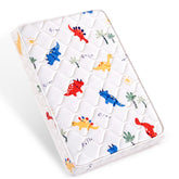 Lillibearas Pack N Play Mattress closeup fabric detail for soft, breathable comfort