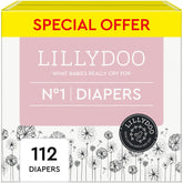 LILLYDOO Diapers Size 1 soft cloud texture for delicate baby skin