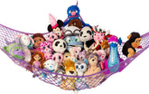 Lilly's Love corner-stuffed-animal-hammock neatly stores plush toys and reduces clutter.