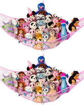 Lilly's Love stuffed animal hammock corner installation demonstrates easy mounting for tidy, kids-friendly spaces.