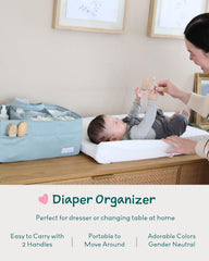 Lily Miles caddy dividers showing adjustable compartments for growing needs