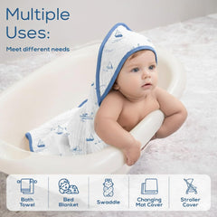 LILY O LAUREL muslin fabric texture demonstrates breathable, lightweight drying after baths