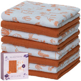 LILY O LAUREL muslin washcloth soft-baby close-up texture for gentle newborn skin care