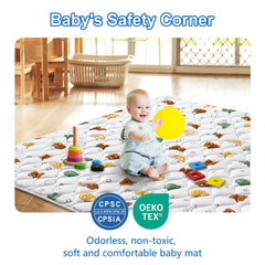 LILYVIBEBEARHAPPY machine-washable care demonstrates easy cleanup after spills.