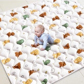 LILYVIBEBEARHAPPY Premium Foam Play Mat close-up showing soft cushioning for safe play.