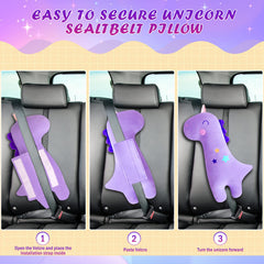 Limbruary unicorn pad Velcro detail for easy belt fit