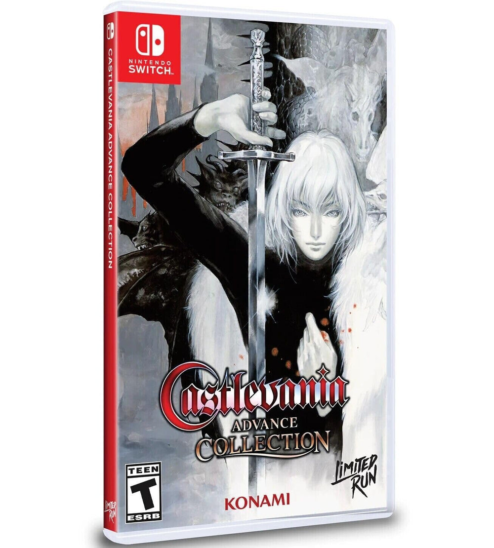 Limited Run Castlevania Advance Collection Aria of Sorrow cover on Nintendo Switch, ideal for collectors