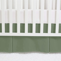 Linens Limited 800TC cotton crib skirt fabric texture for soft nursery ambiance