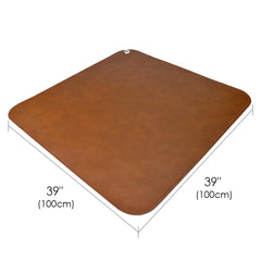 Linkidea vegan leather splat mat coverage showcases under-chair protection for carpets and floors
