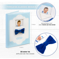 Liplut Baby Book Memory Boy 3D bow tie decor adds timeless appeal