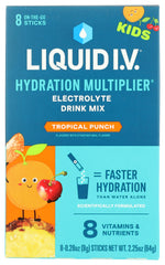 Liquid I.V. Tropical Punch Kids hydration mix front pack for on-the-go hydration
