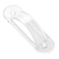 Lisol clear switch guard close-up highlights durable plastic and unobtrusive appearance.