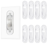 Lisol wall switch guards clear plate cover blends into walls for discreet safety.