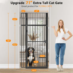 LitaiL 29-37.5in wide-gate in black demonstrates easy no-drill pressure mounting.