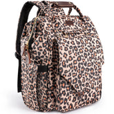 LitBear diaper bag backpack in leopard fashion for stylish on the go organization