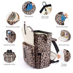LitBear diaper bag with stroller straps and hooks for secure outings