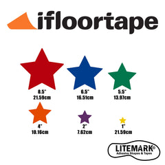 LiteMark eight-pack yellow star decals suitable for birthdays and kids’ rooms.