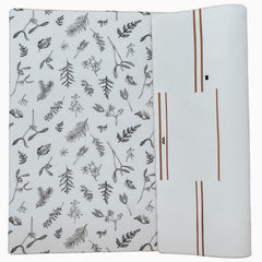 Little Bot Ofie mat plants pattern offers a calming play surface for babies.