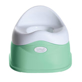 Little Chicks Easy-Clean Potty Chair front view highlighting compact size for easy toddler access.